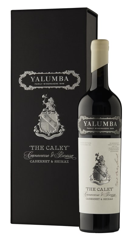 Yalumba The Caley Cabernet-Shiraz with Gift Box 2014 Front Bottle Shot