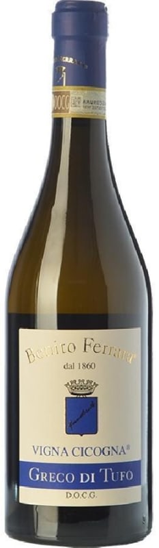 Benito Ferrara Cicogna Greco di Tufo 2018 Front Bottle Shot