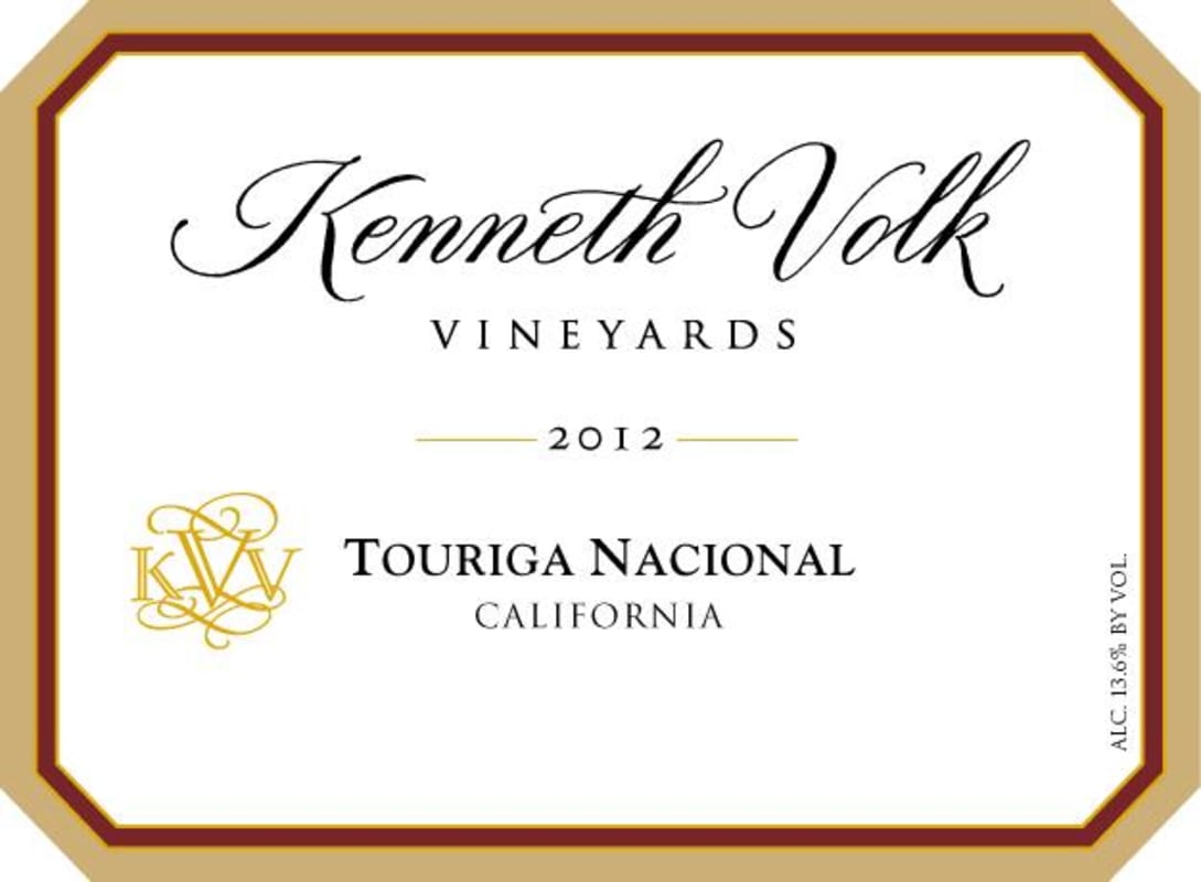Kenneth Volk Touriga Nacional 2012 Front Label