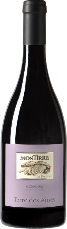 Montirius Gigondas Terre des Aines 2017 Front Bottle Shot