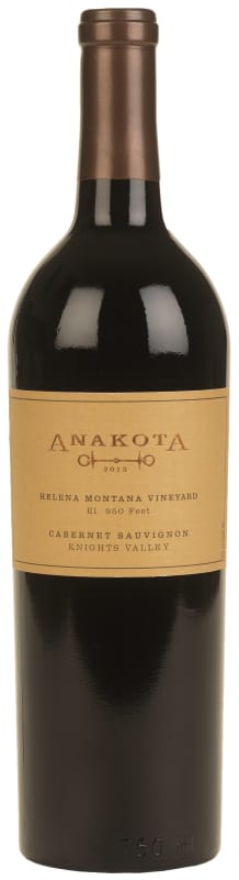 Anakota Helena Montana Vineyard Cabernet Sauvignon 2013 Front Bottle Shot