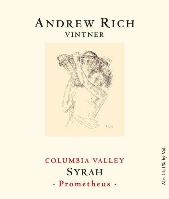 Andrew Rich Prometheus Syrah 2008 Front Label
