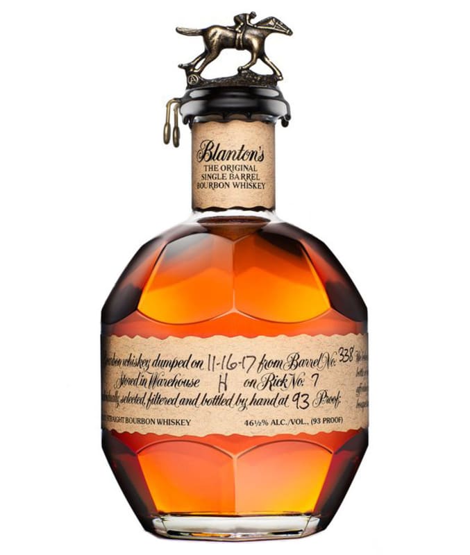 Blanton's Original Single Barrel Bourbon Front Bottle Shot