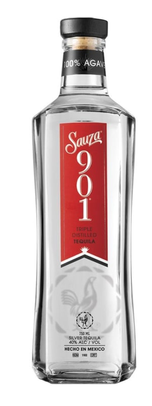 Sauza 901 Silver Tequila Front Bottle Shot