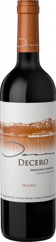 Finca Decero Remolinos Vineyard Malbec 2018 Front Bottle Shot