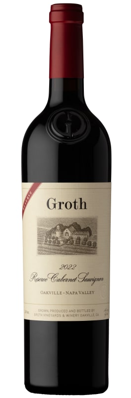 Groth Reserve Cabernet Sauvignon 2022 Front Bottle Shot