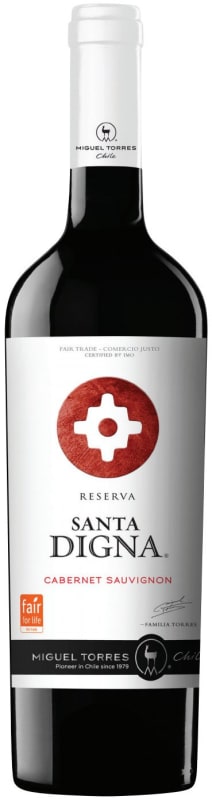 Miguel Torres Santa Digna Cabernet Sauvignon 2014 Front Bottle Shot