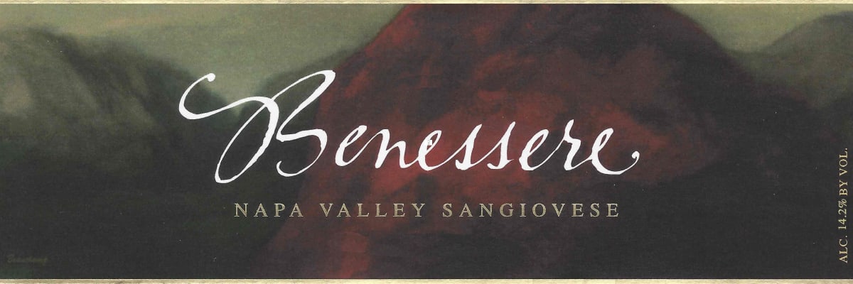 Benessere Napa Valley Sangiovese 2004 Front Label