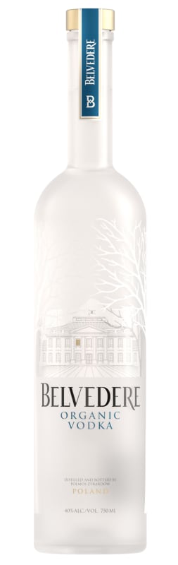 Belvedere Organic Vodka Front Bottle Shot