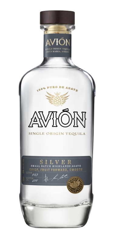 Avion Silver Small Batch Highlands Agave Tequila Front Bottle Shot