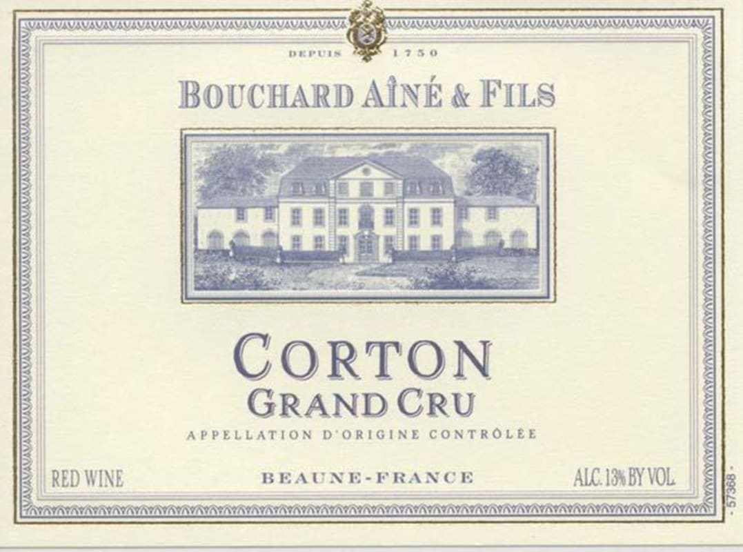 Bouchard Aine & Fils Corton Grand Cru 2001 Front Label