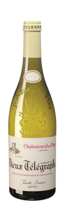 Domaine du Vieux Telegraphe Chateauneuf-du-Pape La Crau Blanc 2019 Front Bottle Shot