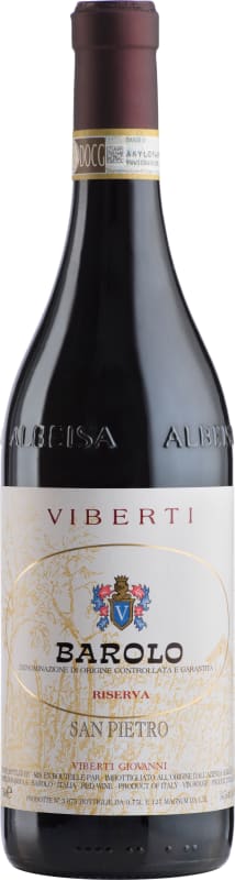 Viberti San Pietro Barolo Riserva 2016 Front Bottle Shot