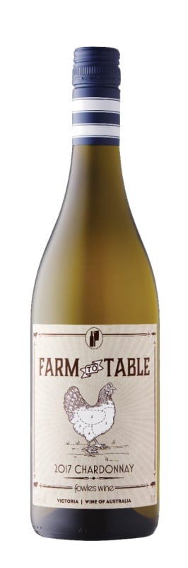 Fowles Wine Farm to Table Chardonnay 2017 Front Bottle Shot