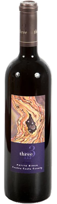 Three Wine Company Petite Sirah 2015 Front Bottle Shot