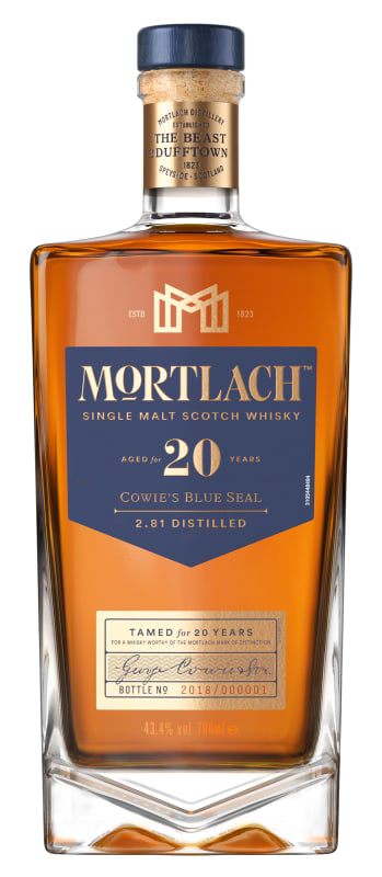 Mortlach 20 Year Single Malt Scotch Whisky Front Bottle Shot