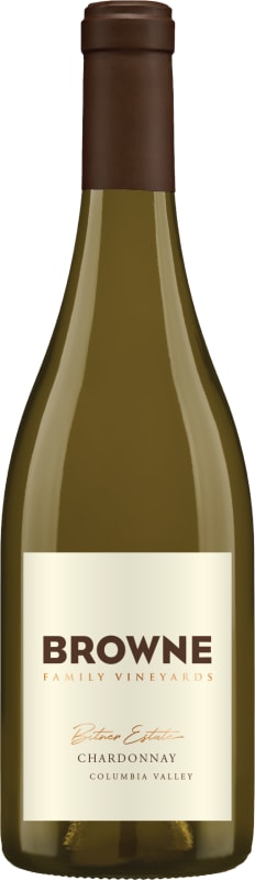 Browne Family Vineyards Bitner Estate Chardonnay 2020 Front Bottle Shot