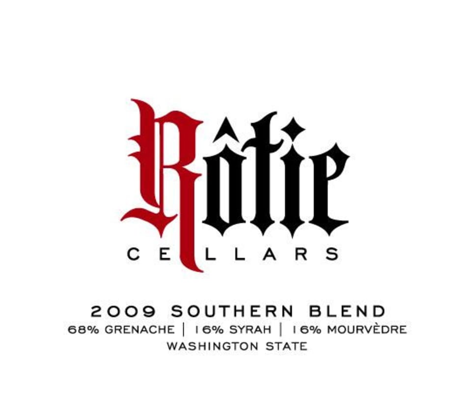 Rotie Cellars Southern Red Blend 2009 Front Label