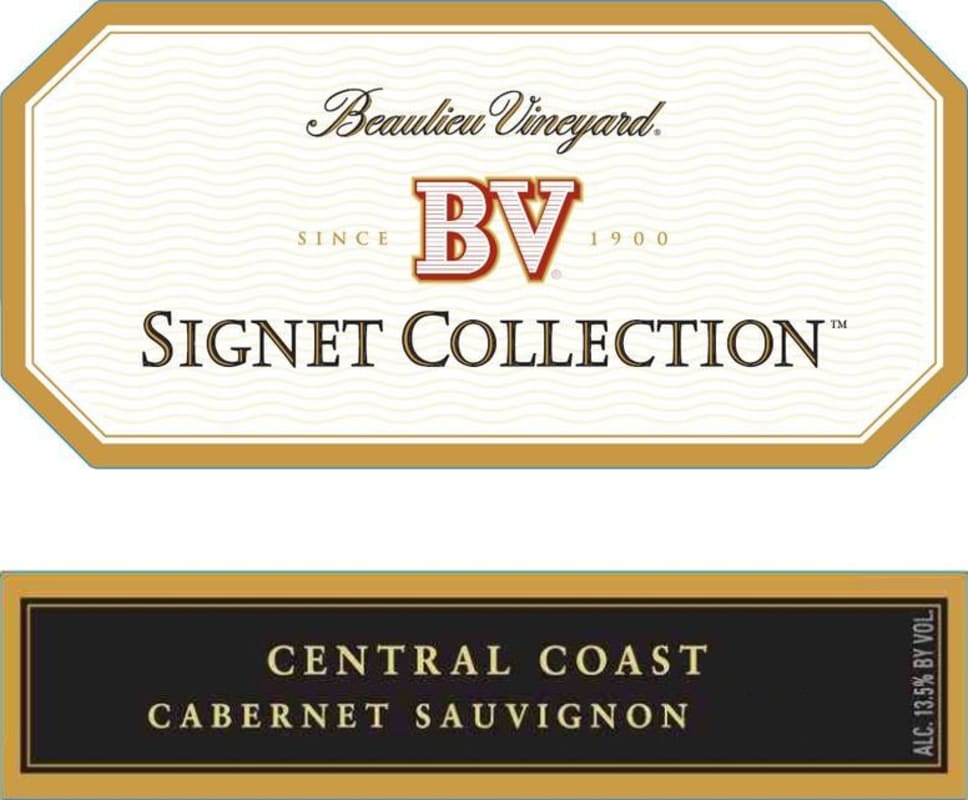 Beaulieu Vineyard Signet Collection Cabernet Sauvignon 2007 Front Label