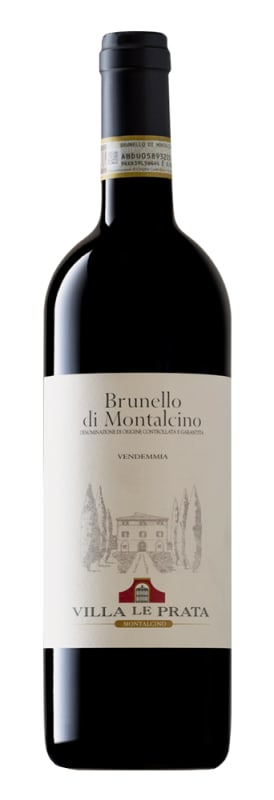 Villa Le Prata Brunello di Montalcino 2016 Front Bottle Shot