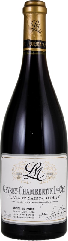 Lucien Le Moine Gevrey-Chambertin Lavaut Saint Jacques Premier Cru 2021 Front Bottle Shot
