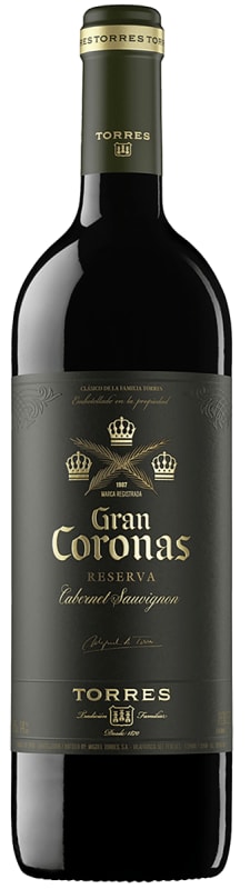 Familia Torres Gran Coronas Reserva Cabernet Sauvignon 2021 Front Bottle Shot