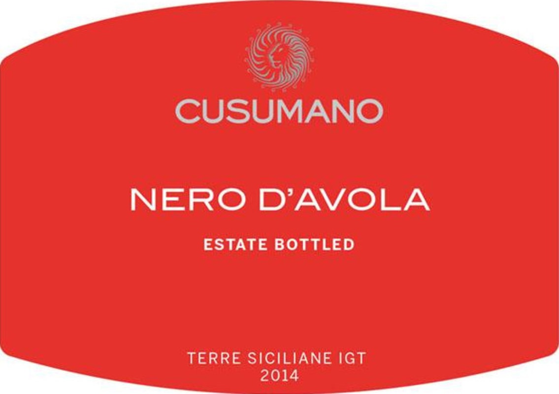 Cusumano Nero d'Avola 2014 Front Label