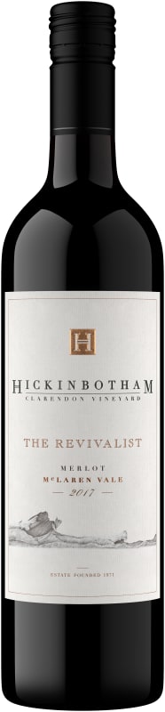 Hickinbotham The Revivalist Merlot 2017 Front Bottle Shot