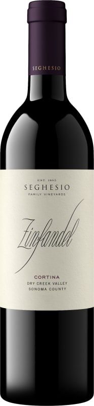 Seghesio Cortina Zinfandel 2022 Front Bottle Shot