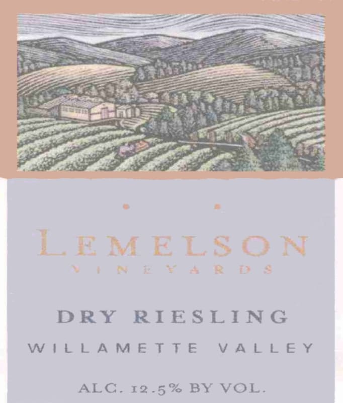 Lemelson Dry Riesling 2011 Front Label