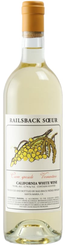 Railsback Freres Cuvee Speciale Vermentinu 2022 Front Bottle Shot