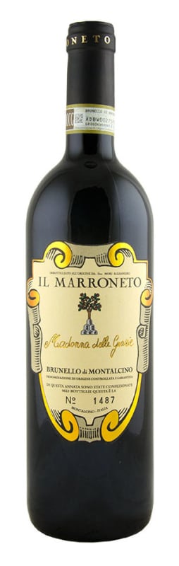 Il Marroneto Brunello Madonna delle Grazie 2021 Front Bottle Shot