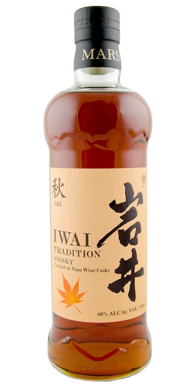 Mars Iwai Tradition Fall Wine Cask Japanese Whisky Front Bottle Shot