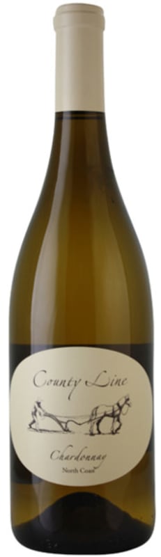 County Line North Coast Chardonnay 2016 Front Bottle Shot