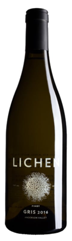 Lichen Pinot Gris 2016 Front Bottle Shot