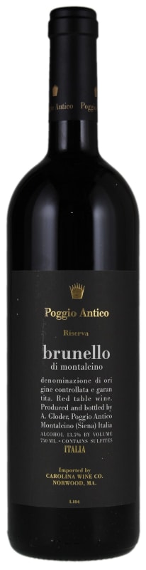 Poggio Antico Brunello di Montalcino Riserva 2007 Front Bottle Shot