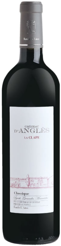 Chateau d'Angles La Clape Classique Red 2016 Front Bottle Shot