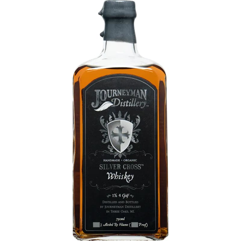 Journeyman Silver Cross Cask Strength Whiskey Front Bottle Shot