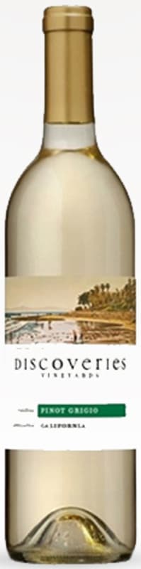 Discoveries Pinot Grigio 2016 Front Bottle Shot