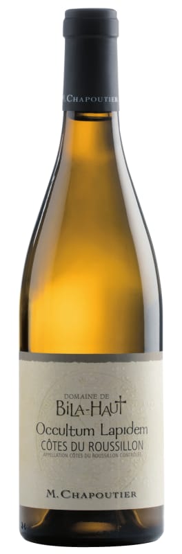 Bila-Haut by Michel Chapoutier Occultum Lapidem Blanc 2021 Front Bottle Shot