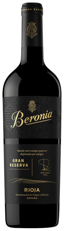 Bodegas Beronia Rioja Gran Reserva 2016 Front Bottle Shot