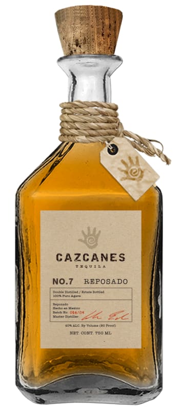 Cazcanes No. 7 Reposado Tequila Front Bottle Shot
