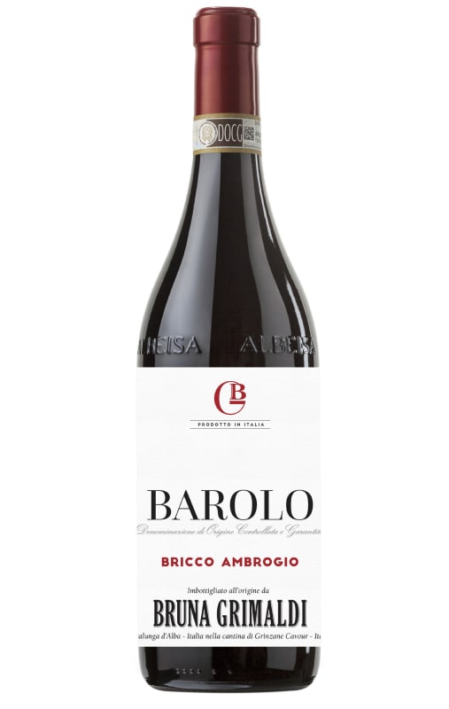 Bruna Grimaldi Barolo Bricco Ambrogio 2019 Front Bottle Shot