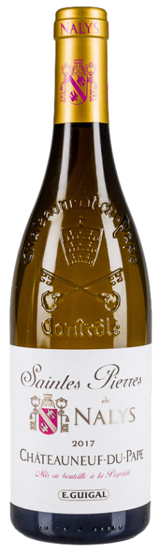 Chateau de Nalys Saintes Pierres de Nalys Chateauneuf-du-Pape Blanc 2017 Front Bottle Shot