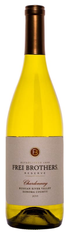Frei Brothers Reserve Chardonnay 2015 Front Bottle Shot