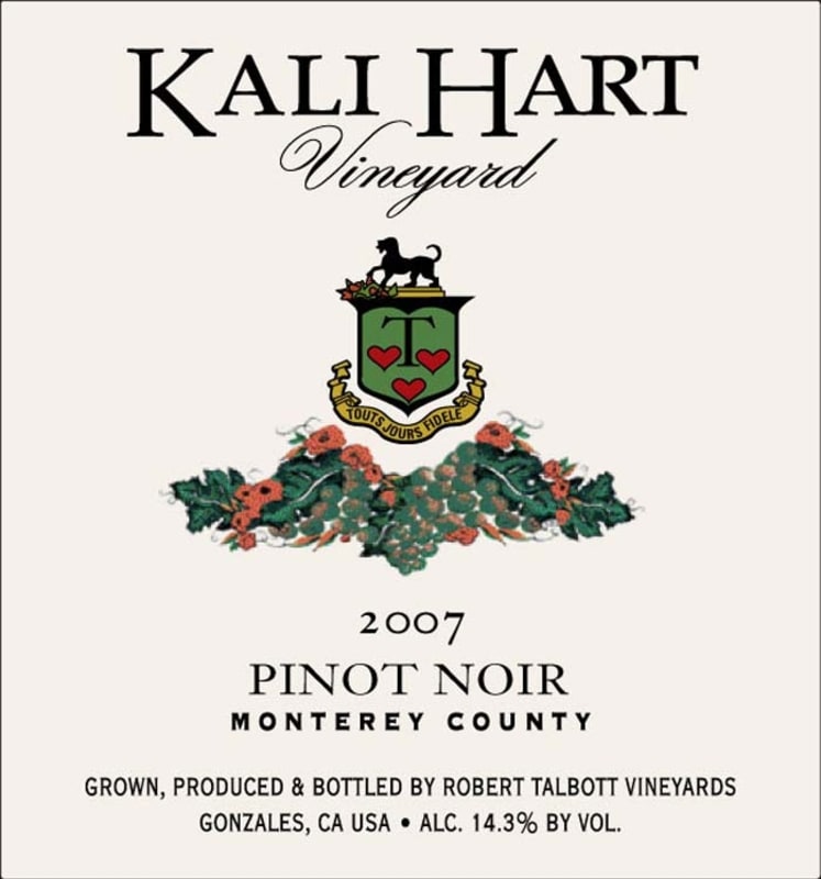 Talbott Kali Hart Pinot Noir 2007 Front Label