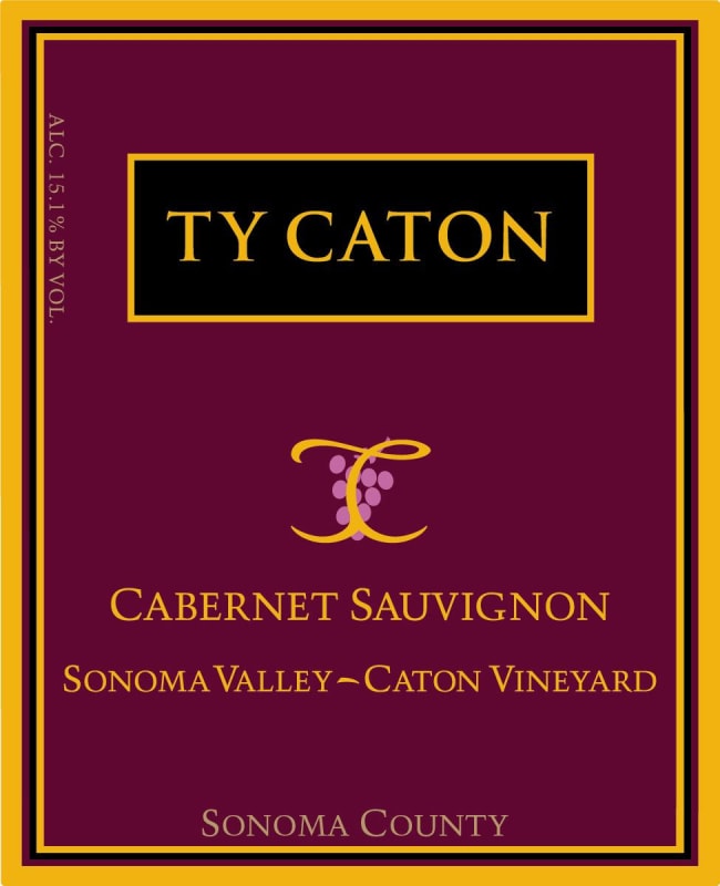 Ty Caton Estate Cabernet Sauvignon 2015 Front Label