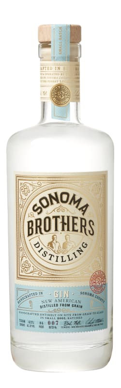 Sonoma Brothers Gin Front Bottle Shot