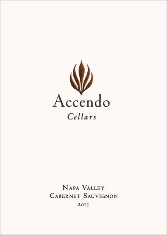 Accendo Cellars Cabernet Sauvignon 2015 Front Label