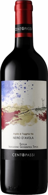 Centopassi Sicilia Argille di Tagghia Via Nero d'Avola 2022 Front Bottle Shot